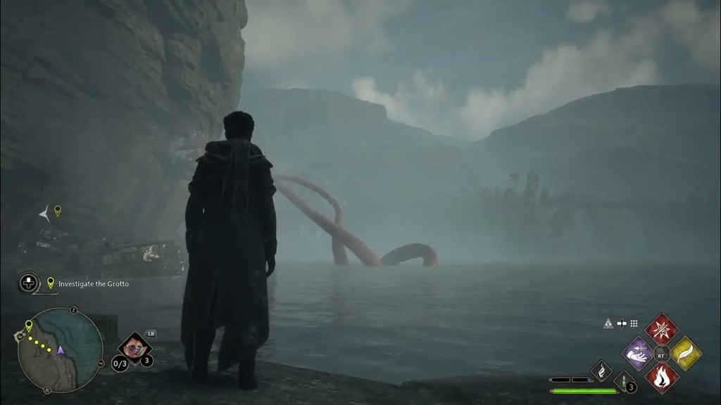 kraken hogwarts legacy emplacement