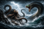 Kraken vs Jörmungandr epic battle
