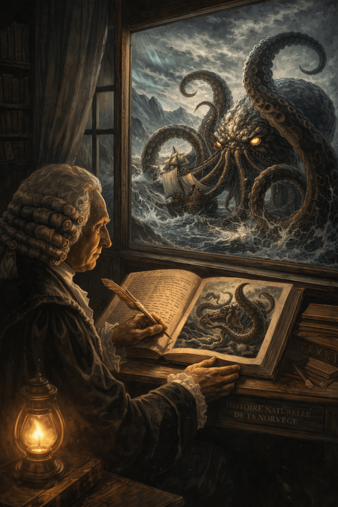 legende du kraken et description par erik pontoppidan
